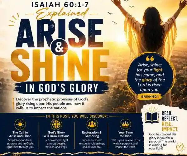 Isaiah 60 arise and shine Bible study illustration